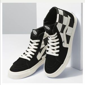 Vans Oversized Checkerboard Check Sk8-Hi High Top size 9